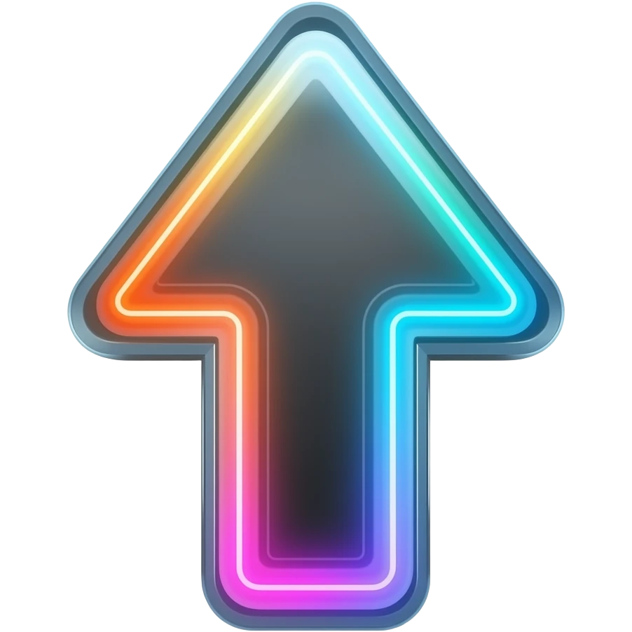 animated neon rgb glow arrow emoji