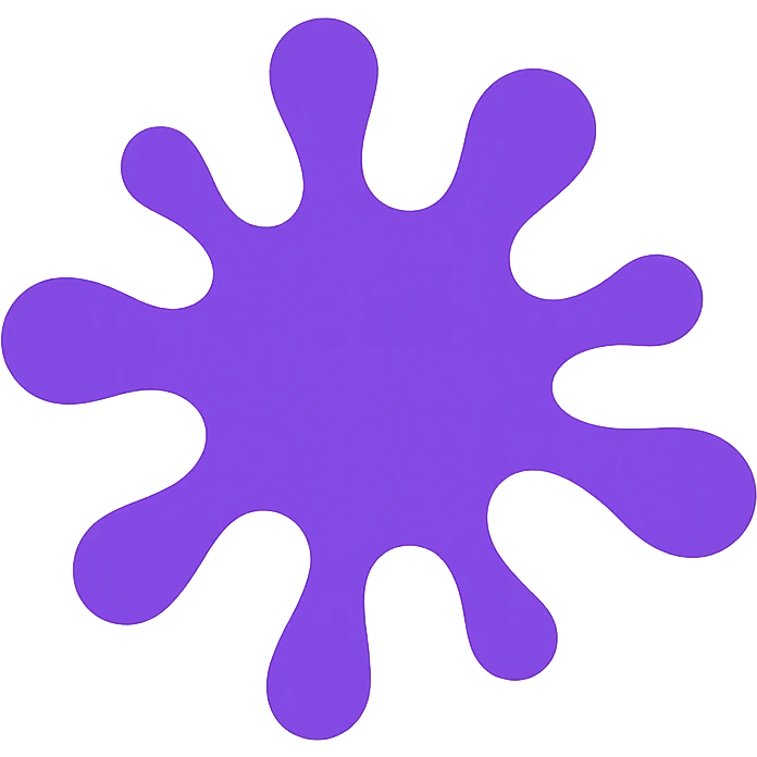 A purple paint splash emoji