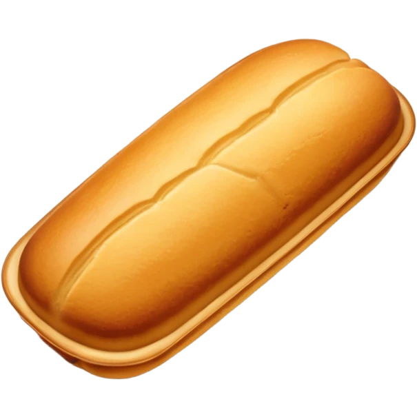 dessert Madeleine. without tail detail. long shape emoji