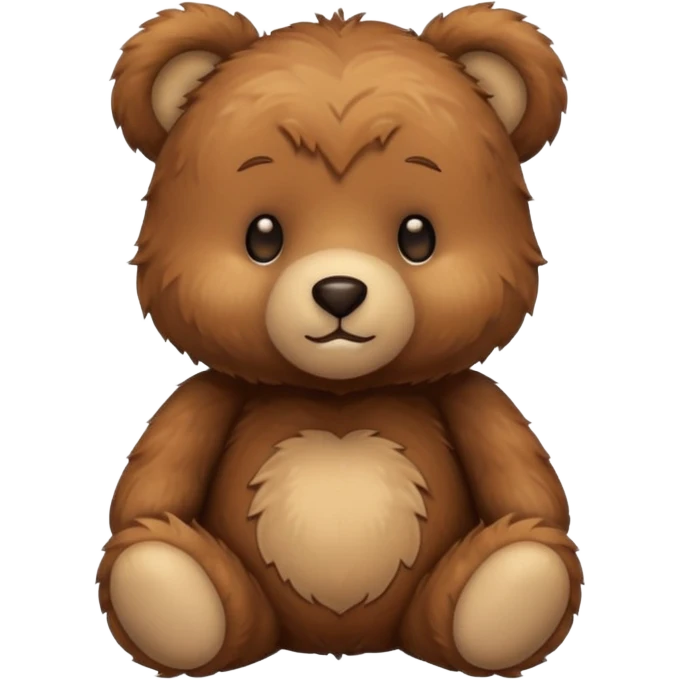 Create cute Teddy bear emoji