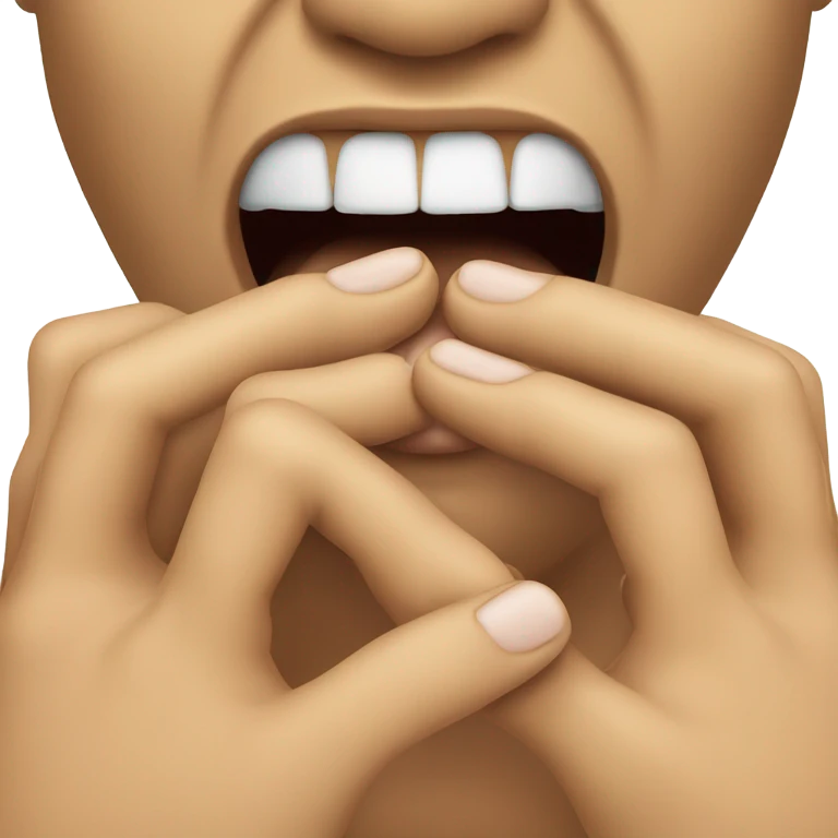 Nail biter  emoji