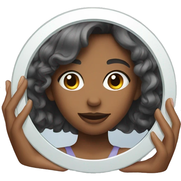 Girl in a mirror emoji