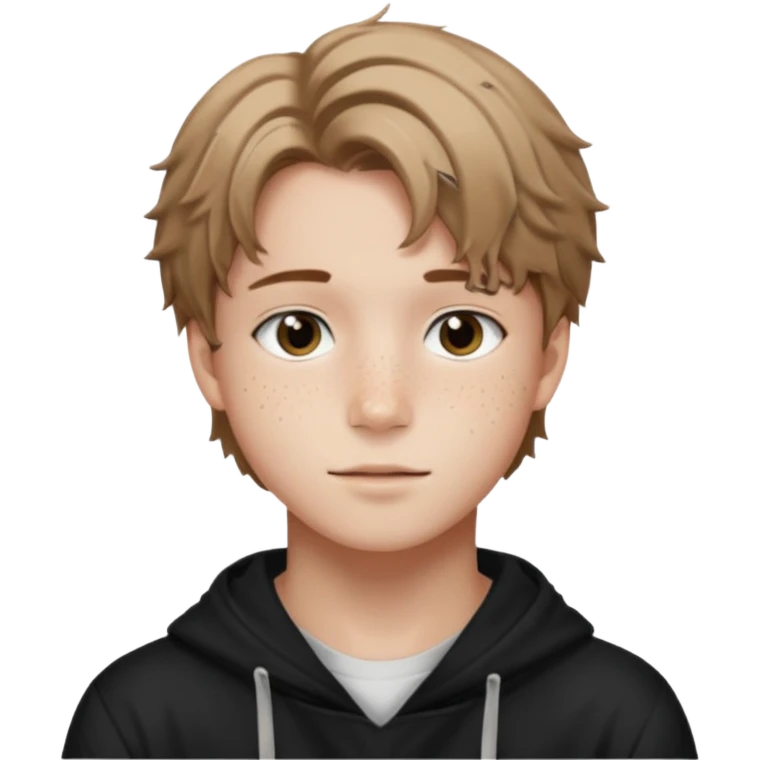 felix of stray kids light brunnete emoji