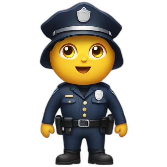 Poulet policier emoji