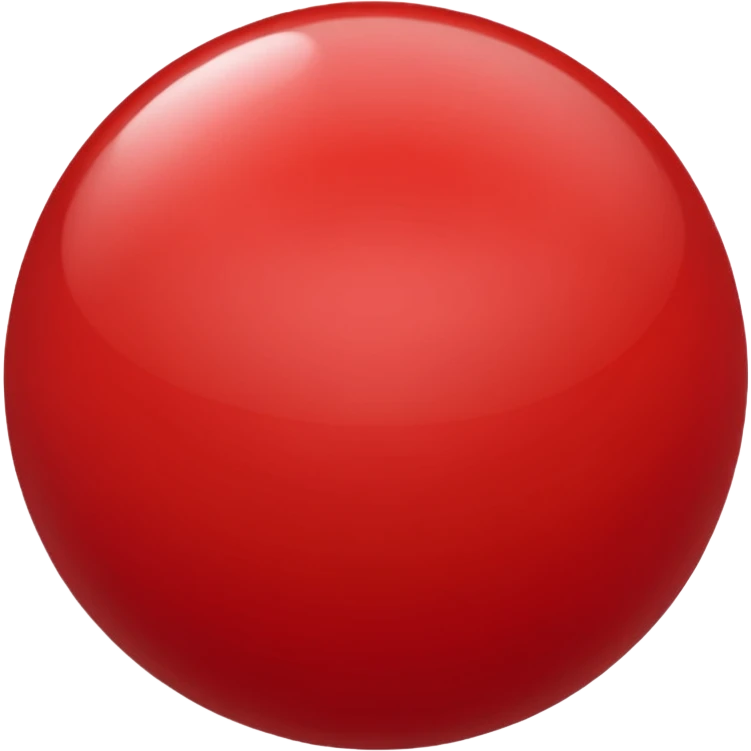crimson-red sphere emoji