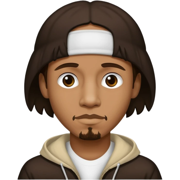 Wish Bone of bone thugs-n-harmony with dark brown hair emoji