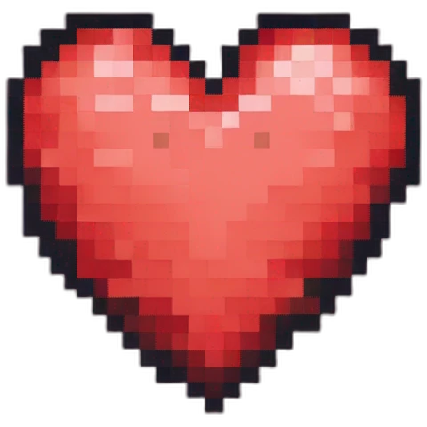 pixel heart emoji