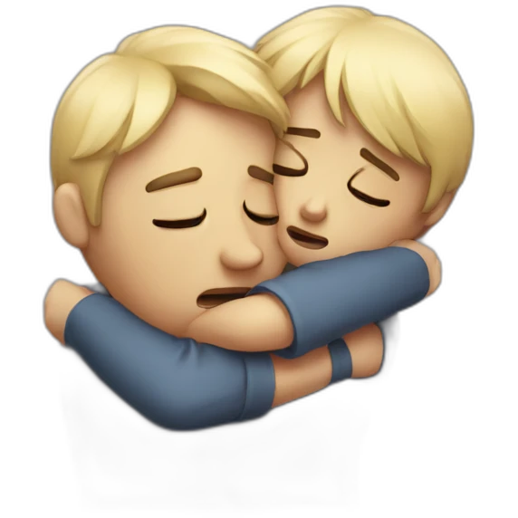 Sad hugging person emoji