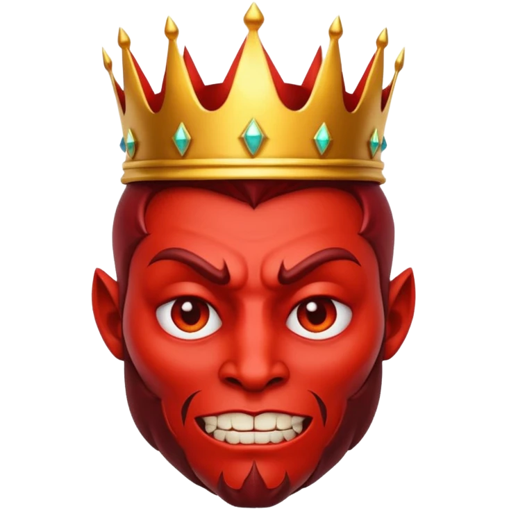 A devil with a crown  emoji