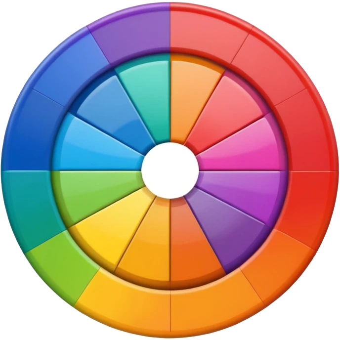 color wheel with vibrant colors emoji