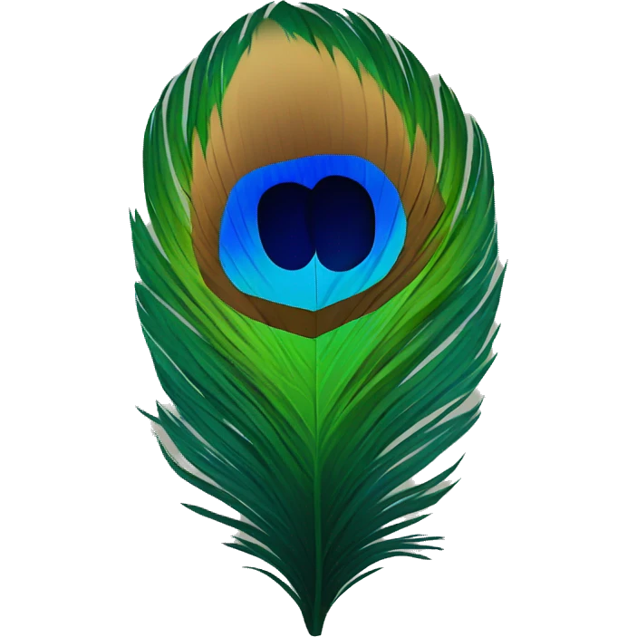 Peacock feather emoji
