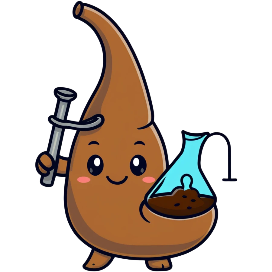adorable smiling poop character with a bong in hand emoji
