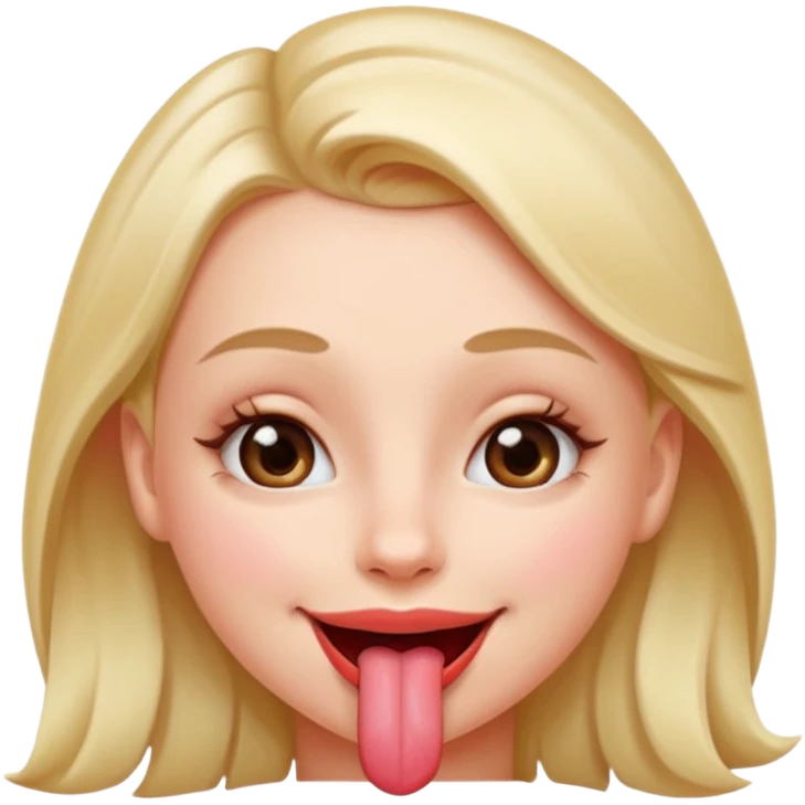 girl naked joke eye close with tongue emoji