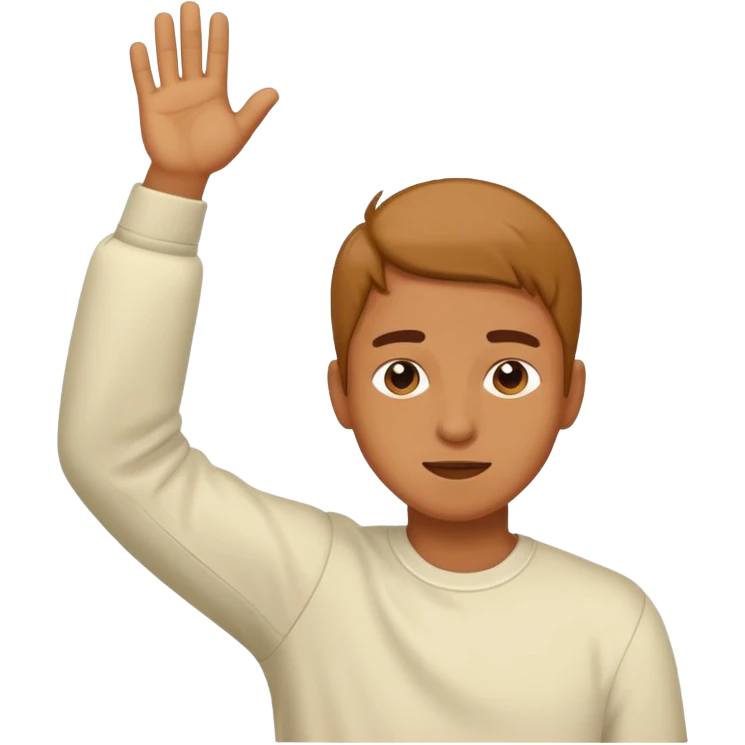 Una persona haciendo un dab emoji