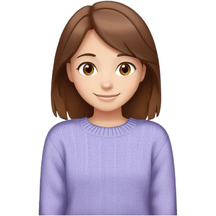 Brown haired girl brown eyes missing you 🫂🥹🥰 emoji