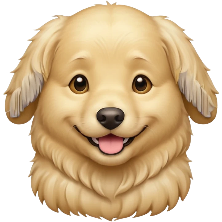 cream golden retriever emoji