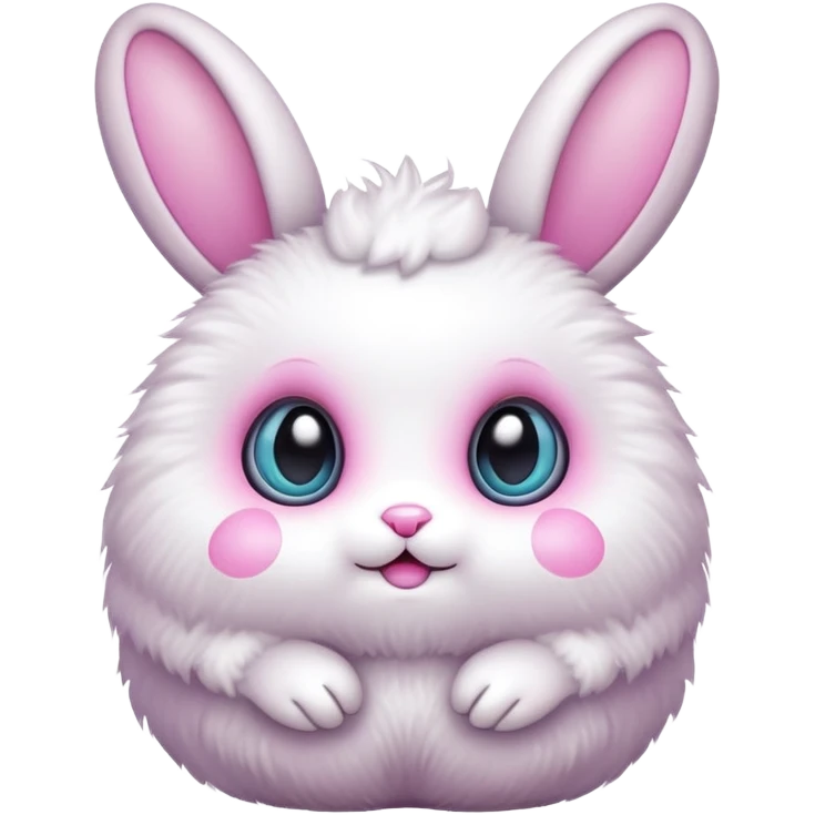 alien kawaiipuffy  fluffy easter bunny  emoji