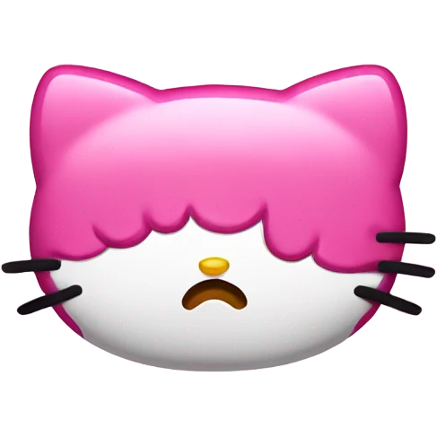 Hello Kitty mad sleeping  emoji