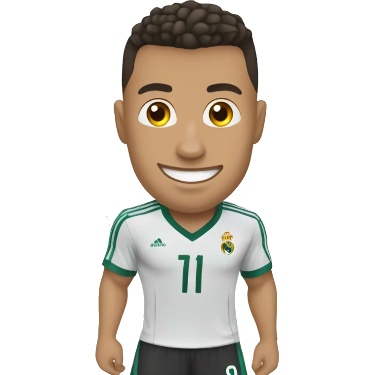 Ronaldo doing siuu emoji
