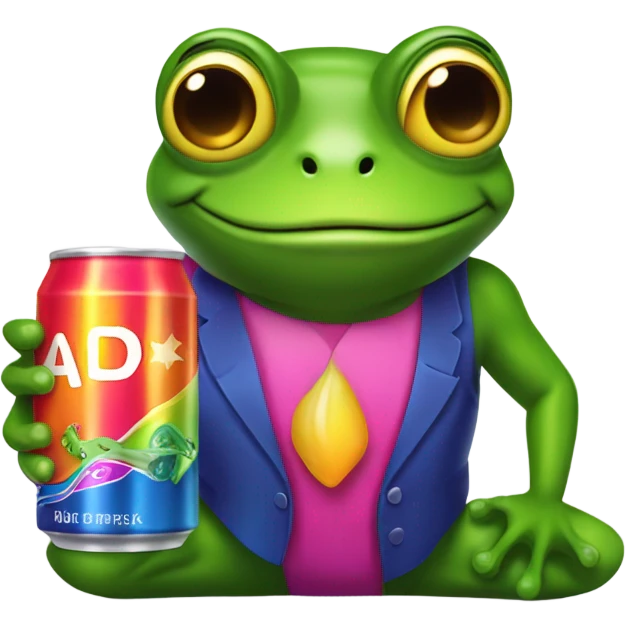 Fruity frog Energy Drink  emoji