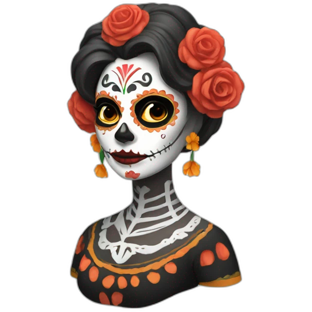 día de los muertos woman emoji