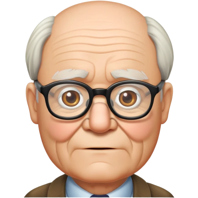 Carl Fredricksen old man with glasses from Up emoji