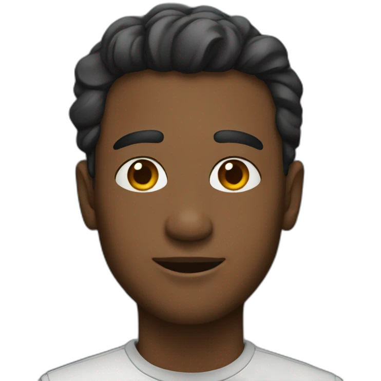 A man of color emoji