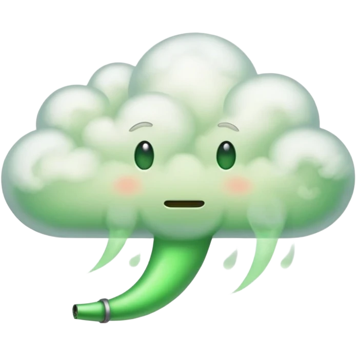 green fart smoke emoji