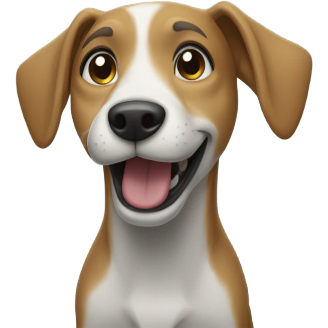 dog singing in the rain emoji