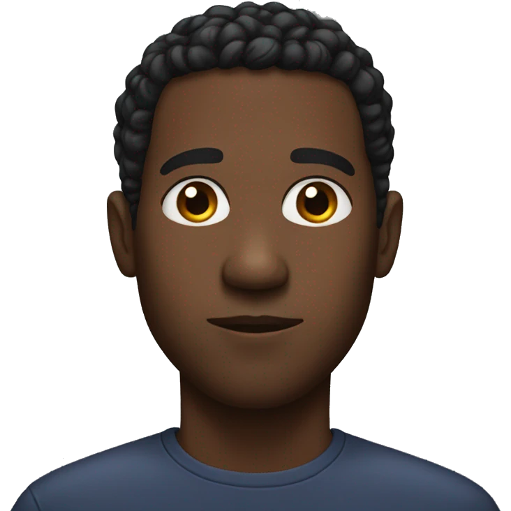 black guy side eye emoji