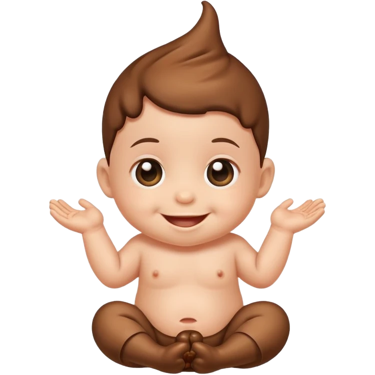 Baby with poop emoji