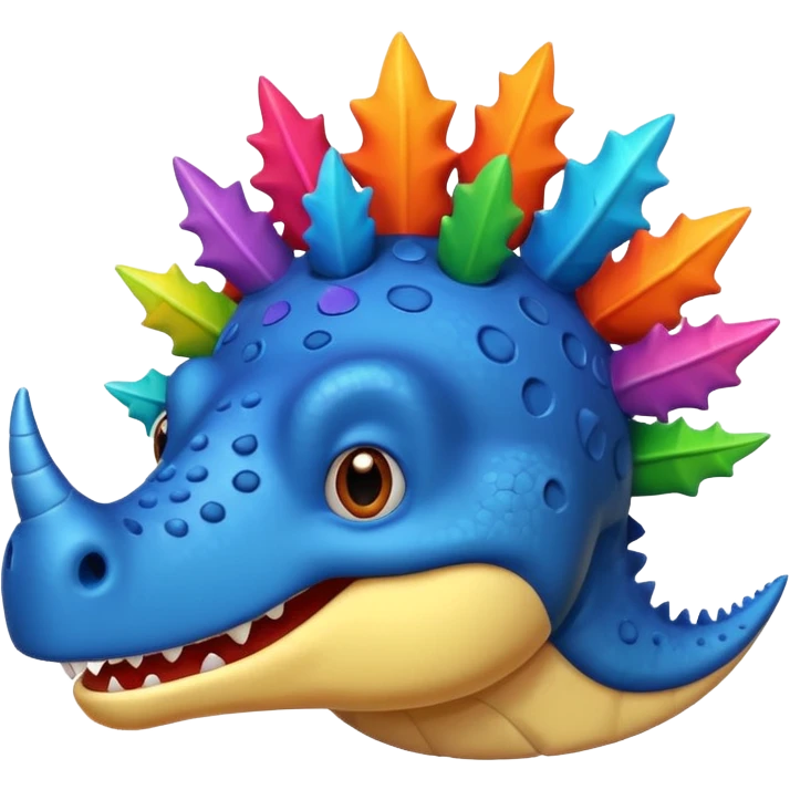 funny stegosaurus face with music notes funny  emoji