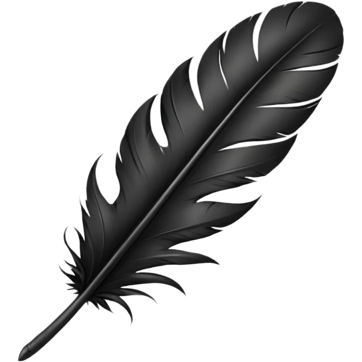 black feather emoji