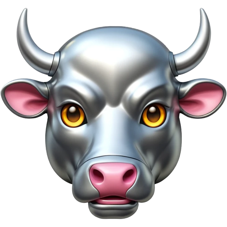 futuristic bull emoji