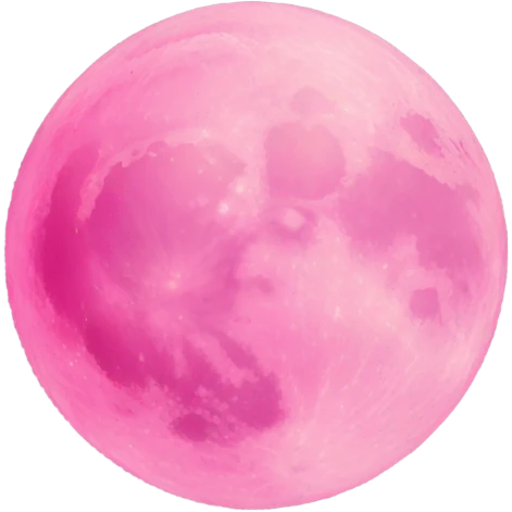 Pink moon emoji