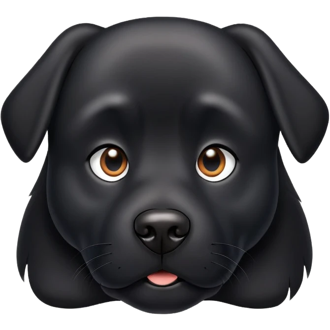 black dog emoji
