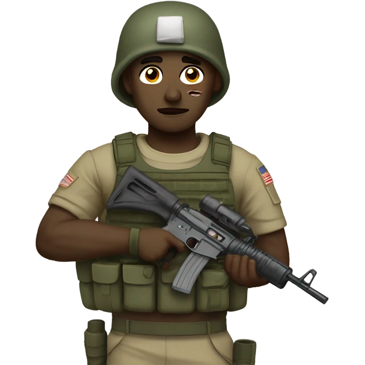 wounded soldier emoji