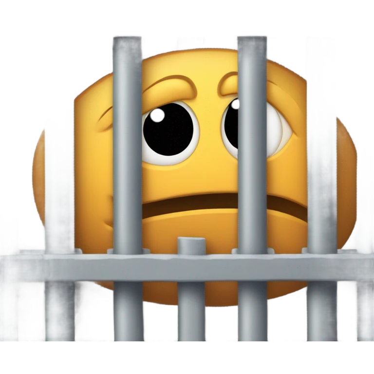 Worm in prison emoji