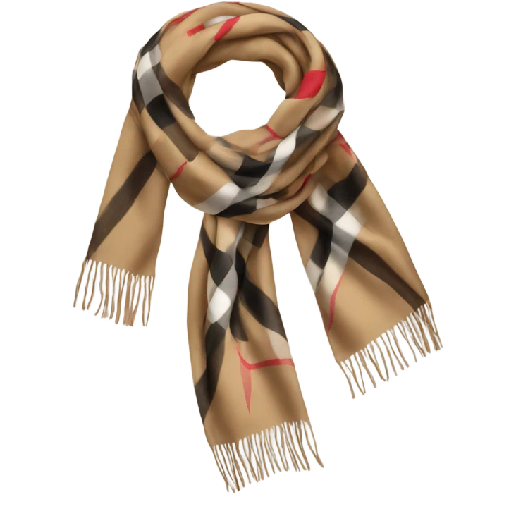 Burberry scarf  emoji