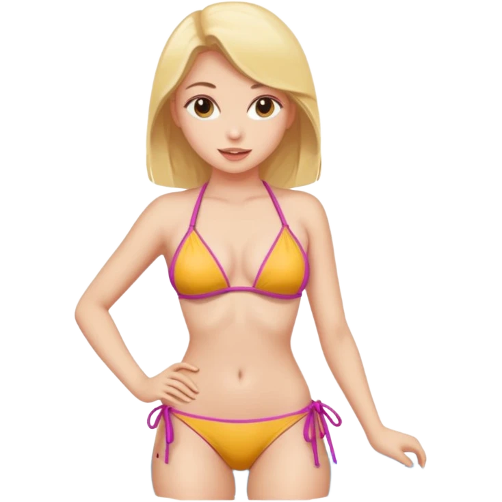 Sexy girl in bikini emoji