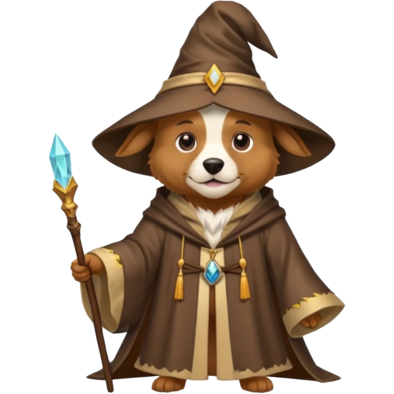 Dog wizard emoji