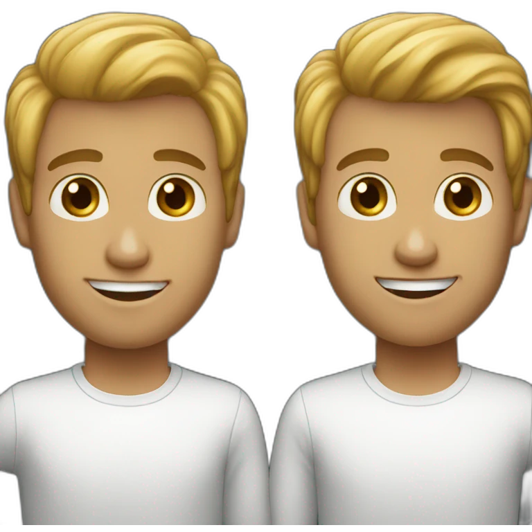 2 white brothers  emoji