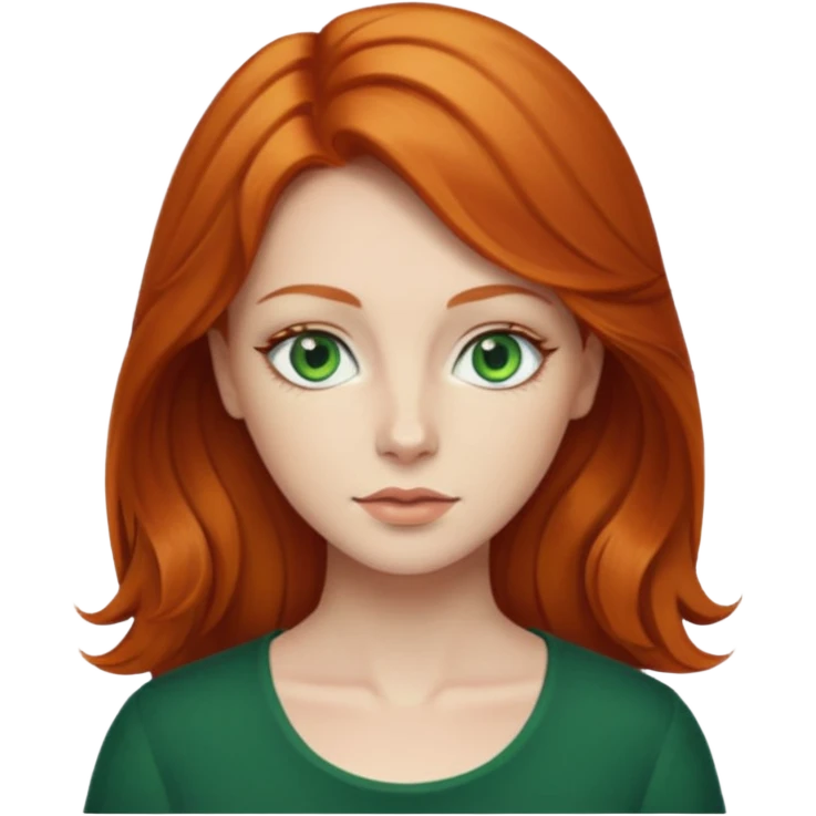 Lady ginger emoji