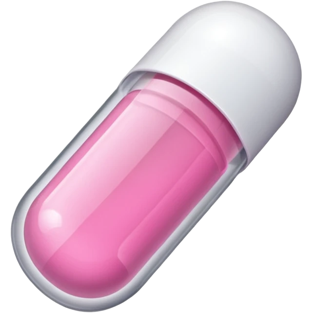 pink medication capsule emoji