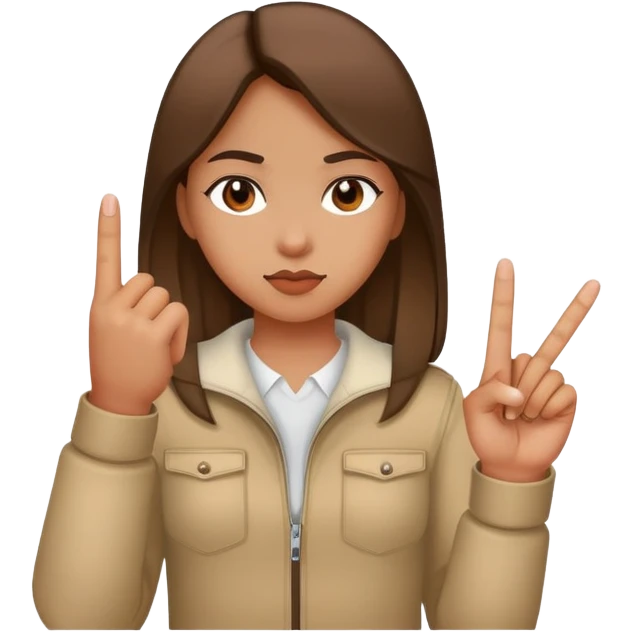 Girl with middle finger  emoji