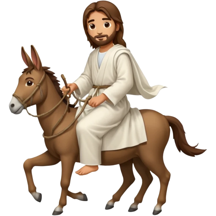 JESUS RIDING A DONKEY emoji