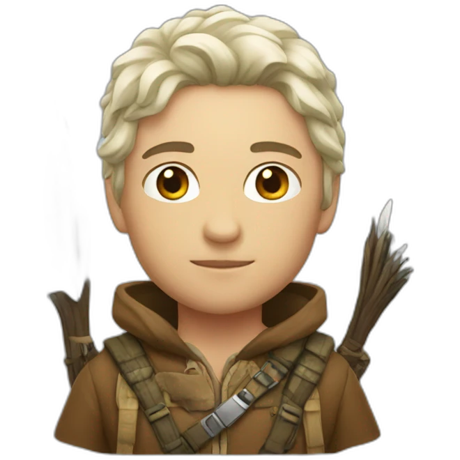 white hunter emoji