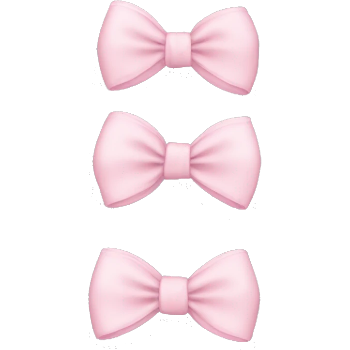 Light pink bows emoji