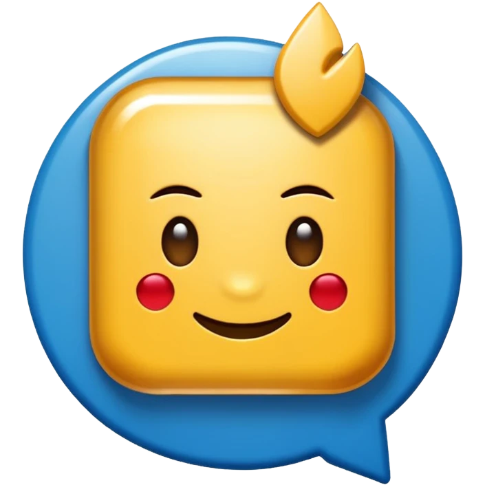 I want a blue background and a white checkmark inside it emoji which I will call the "Fake Roblox Verified Badge Emoji" and the blue background should be square and it should be the "🟦" emoji being the background emoji