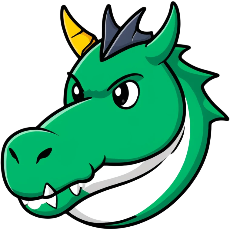 Minecraft black dragon head emoji